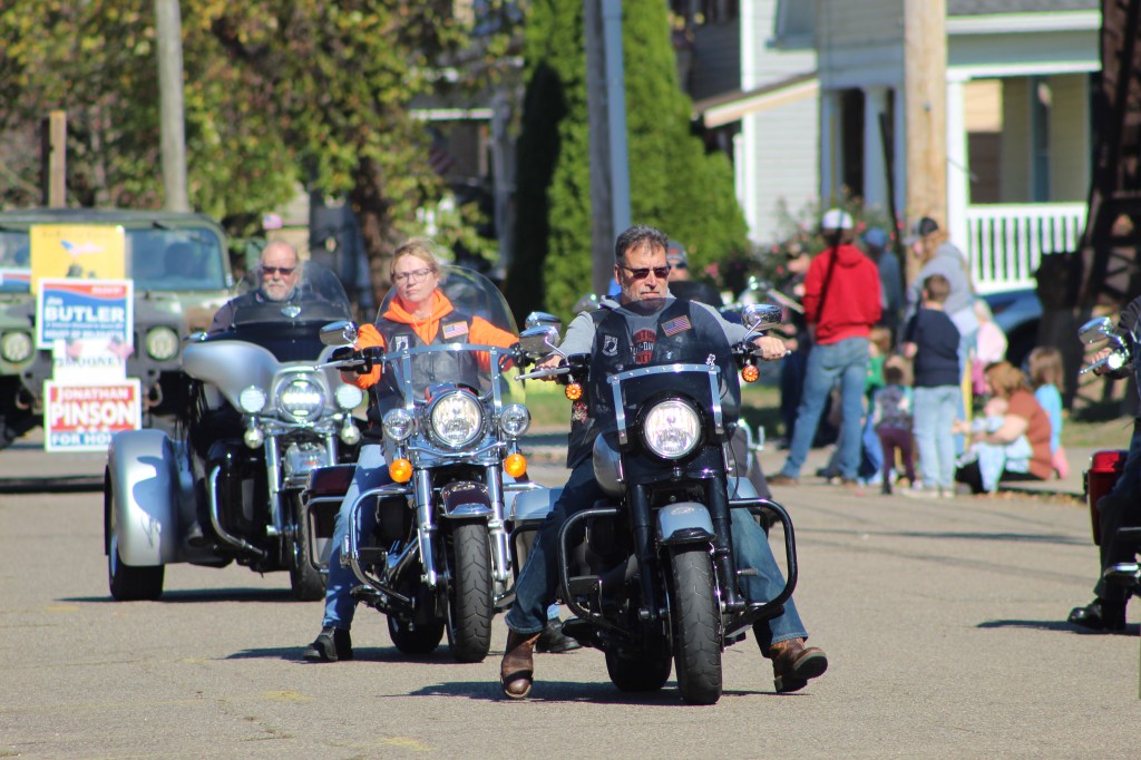 BIkers in the parade.