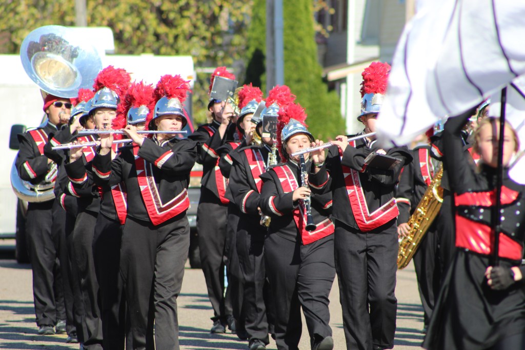 The Black Knight Marching Band members.