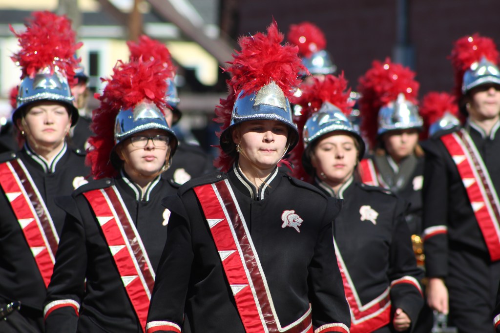 The Black Knight Marching Band members.