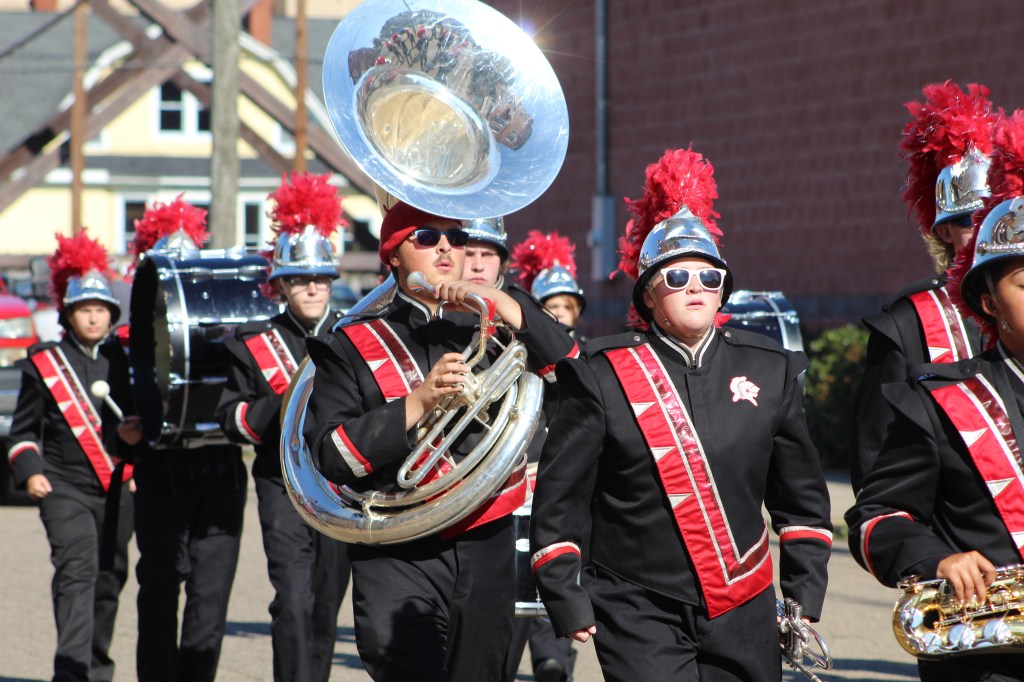 The Black Knight Marching Band members.